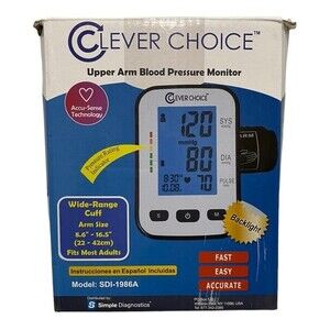 CLEVER CHOICE Upper Pressure Monitor. Model: SDI-1986A